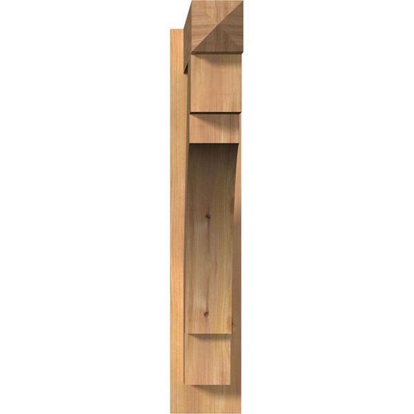 Merced Smooth Arts And Crafts Outlooker, Western Red Cedar, 5 1/2W X 30D X 30H